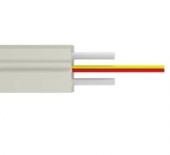 Оптический кабель плоский армированный FTTx-Line bow lszh, белый, G657A1
