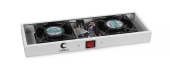 Cabeus TRAY-FAN2 Модуль вентиляторный с 2-я вентиляторами для установки в настенные шкафы серии SH-05F, цвет серый (RAL7035)