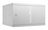 Cabeus WSC-05D-6U55/45m Шкаф телекоммуникационный настенный 19" 6U, серия LIGHT разборный, дверь металл, цвет серый