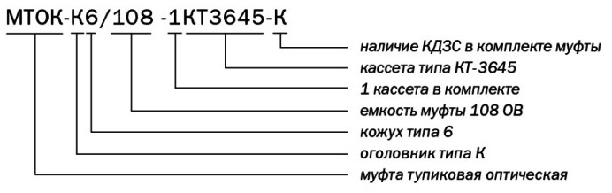 Маркировка МТОК-К6-108-1КТ3645-К