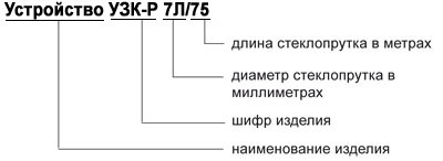 Маркировка УЗК 7Л-75