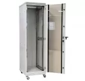 Шкаф напольный 19" ШТ-НП-24U-600-800-С, 24U (19" 600x800), дверь стекло ССД