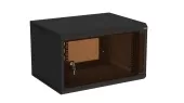 Шкаф телекоммуникационный настенный разборный 19" серия Lite 6U 600*350 дверь стекло черный